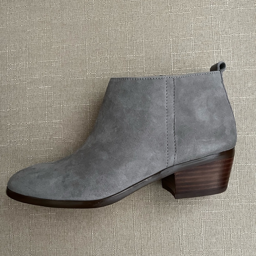 J.CREW Suede Sawyer Boot; Color: Hthr Graphite; Size: 7.5